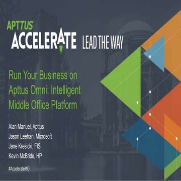 Run Your Business on the Apttus Intelligent Cloud Platform