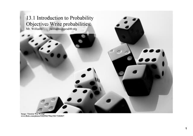 13.1 Intro to Probability