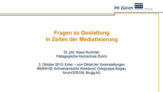 Fragen zu Gestaltung in Zeiten der Mediatisierung