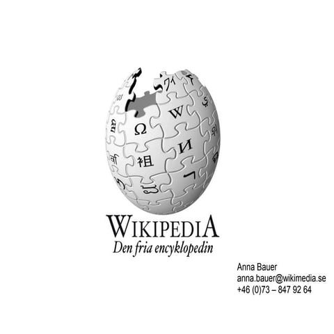 131008 Wikipedia Workshop in Luleå at EGI (equality, growth and innovation)