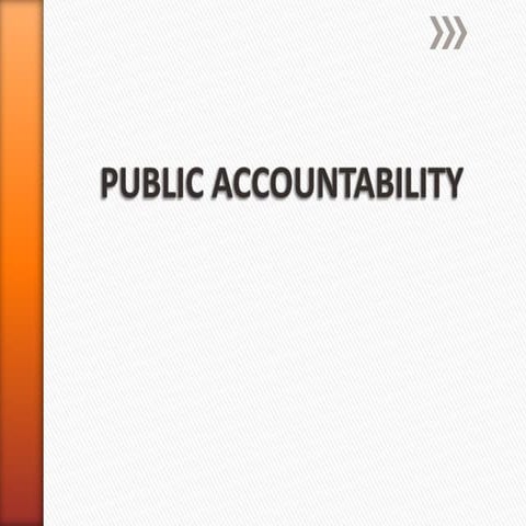 Public Accountability