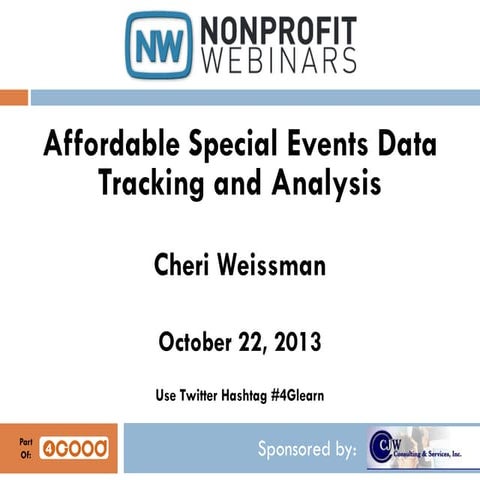 Affordable Special Events Data Tracking and Analysis