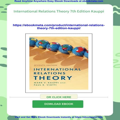 International Relations Theory 7th Edition Kauppi | PDF
