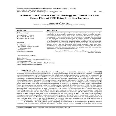 Single phase grid connected PWM Inverter using PI controller | PDF