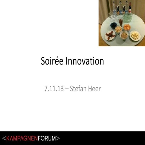 Soirée Innovationsmanagement: Was NGOs von Apple und Co. lernen können