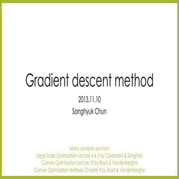 Gradient descent method | PDF
