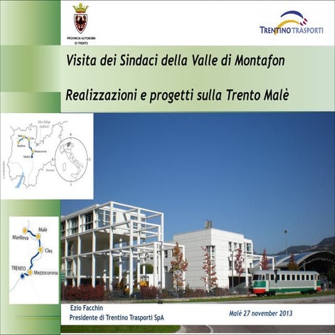 Accessibilita e progetti per la Ferrovia Trento Malé