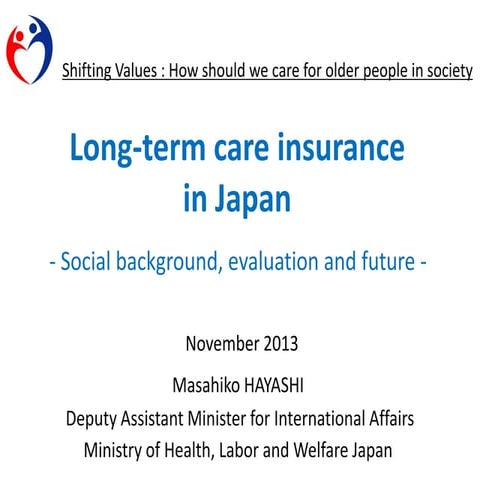Masahiko Hayashi: Long-term care insurance in Japan