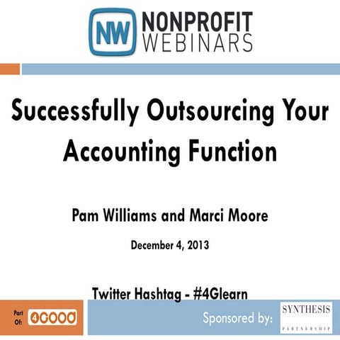 Successfully Outsourcing Your Accounting Function