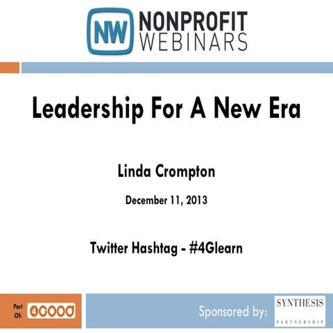 Leadership For A New Era