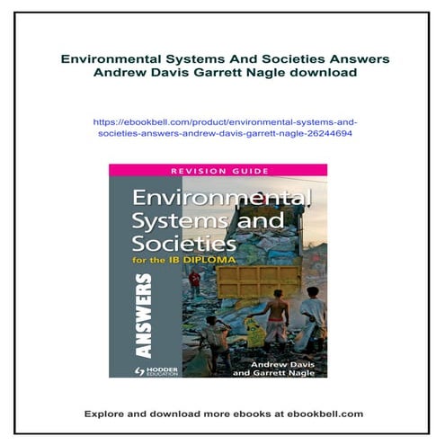 Environmental Systems And Societies Answers Andrew Davis Garrett Nagle