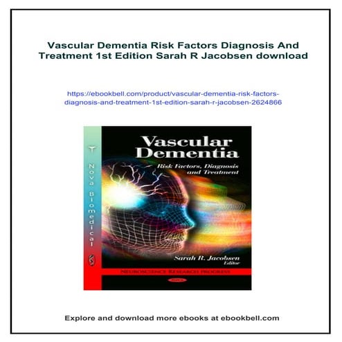 Vascular Dementia Risk Factors Diagnosis And Treatment 1st Edition ...