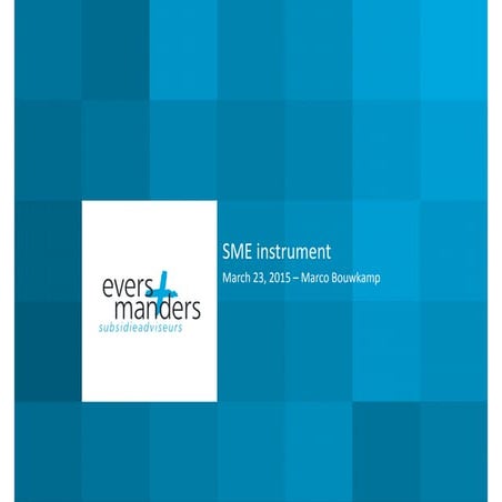 H2020 SME Instrument