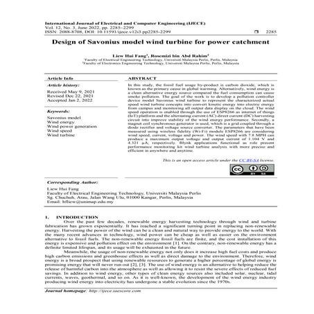 DESIGN AND FABRICATION OF COMBINED SAVONIUS AND DARRIEUS WIND TURBINE | PDF