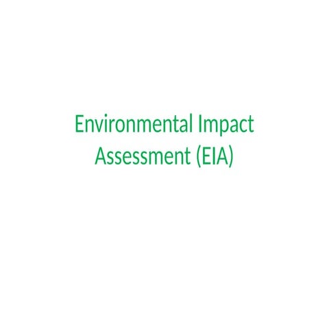 Environmental Impact Assessement13164243.ppt