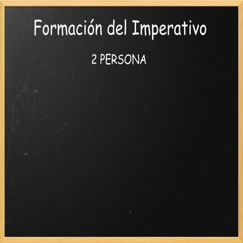 El presente de indicativo