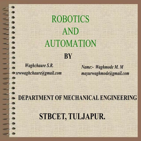 ROBOTICS and automation