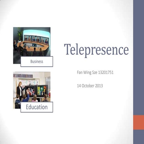 Tele presence and co-presence in HCI | PPTX
