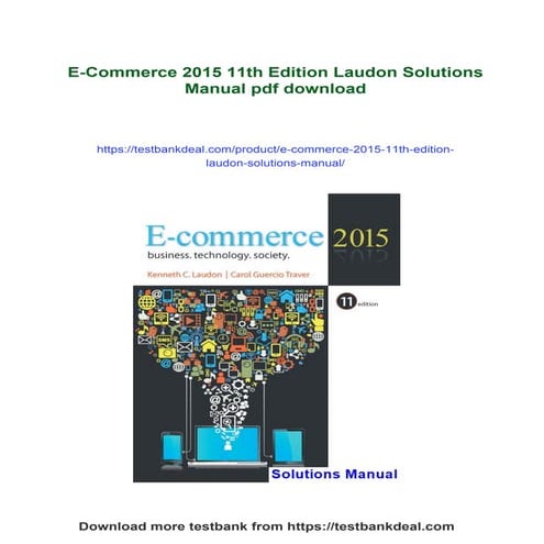E-Commerce 2015 11th Edition Laudon Solutions Manual