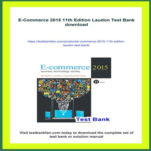E-Commerce 2015 11th Edition Laudon Test Bank | PDF