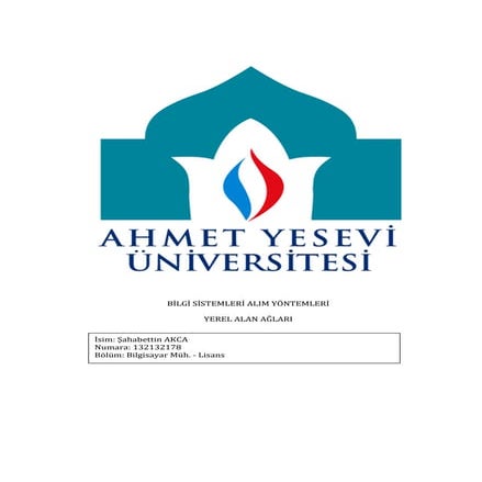 Yerel Alan Ağları - Bilgi Sistemleri Alım Yöntemleri