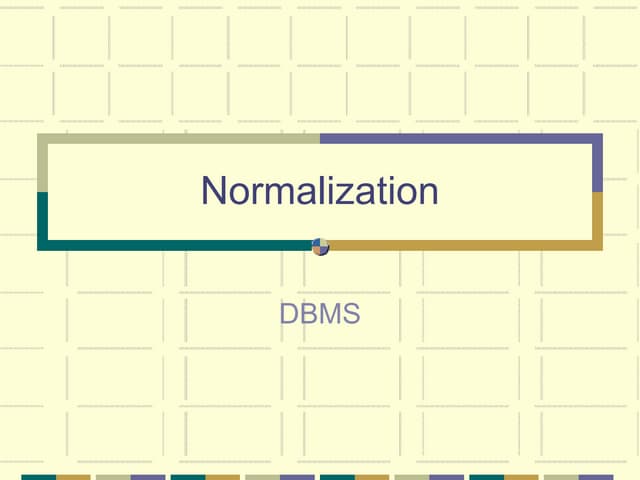Normalization DBMS.ppt
