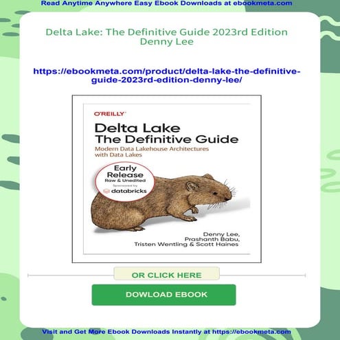 Delta Lake: The Definitive Guide 2023rd Edition Denny Lee