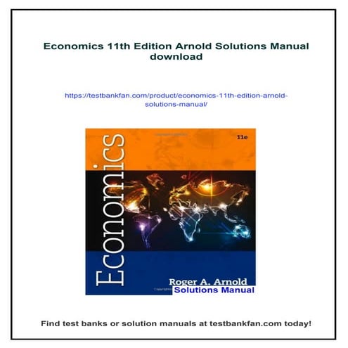 Economics 11th Edition Arnold Solutions Manual | PDF