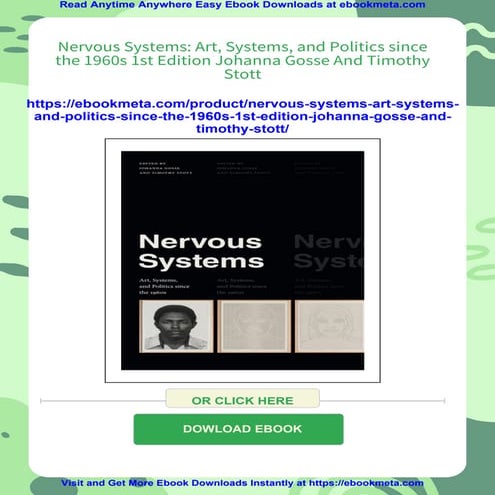 Nervous Systems: Art, Systems, and Politics since the 1960s 1st Edition Johan...