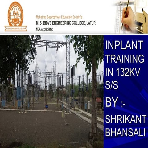 132kv substation inplant training seminar