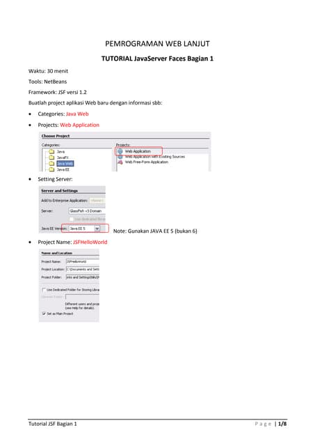 tutorial jsf bagian 1