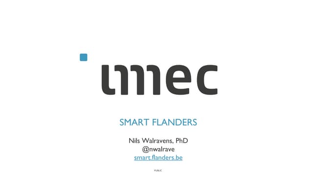 Smart Flanders: Tackling urban challenges through Open Data