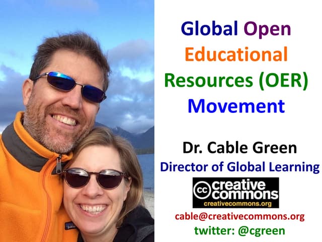 Global Open Educational Resources (OER) movement