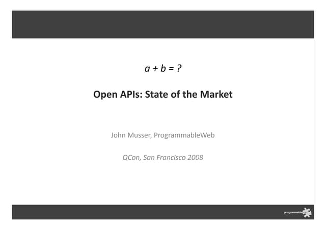 Open Ap Is State Of The Market