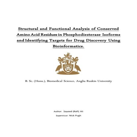 Structural and Functional Analysis of Conserved Amino Acid Residues in Phosph...