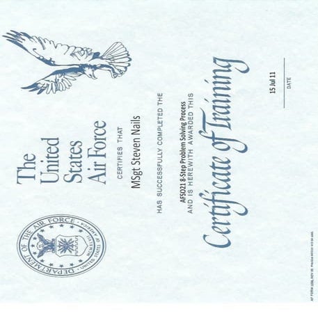 8_STEP Problem Solving Tng Cert