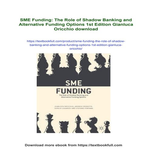 SME Funding: The Role of Shadow Banking and Alternative Funding Options ...