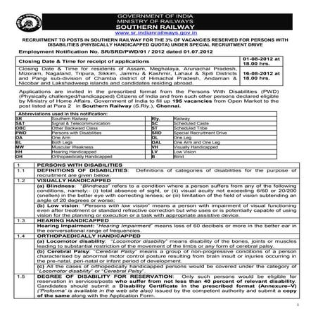 Southern Railway, Indian Railways job openings for Accounts Clerks