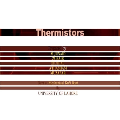 Thermal Resistor Temperature Sensors Types, How It Works, & Applications..