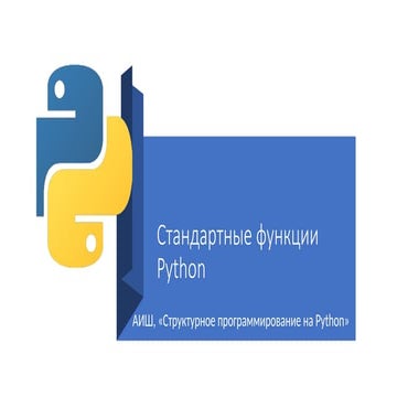 Стандартные функции в языке программирования  Python.pptx