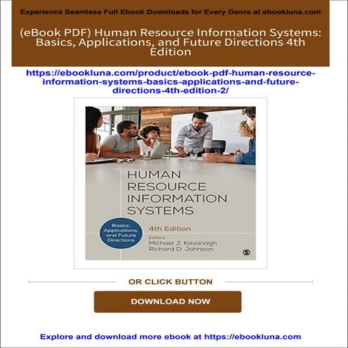 Download full (eBook PDF) Human Resource Information Systems: Basics, Applica...