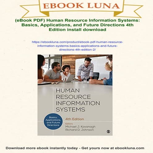 (eBook PDF) Human Resource Information Systems: Basics, Applications, and Fut...