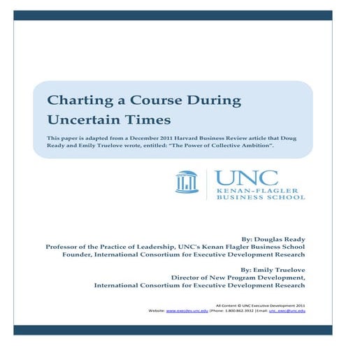 Charting a Course in Uncertain Times