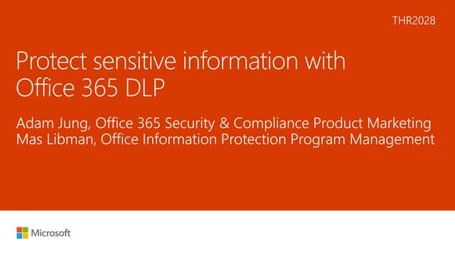 Prevención de la pérdida de datos (DLP) con O365