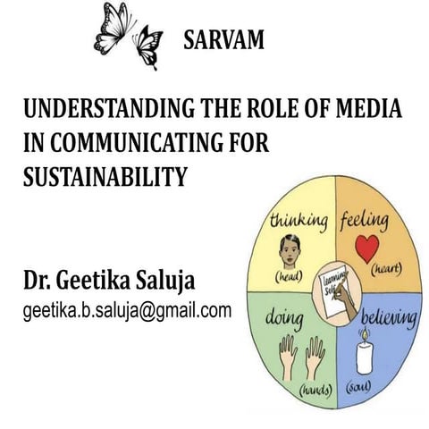 Understanding the Role of Media in Communication for Sustainability by Dr Geetika Saluja