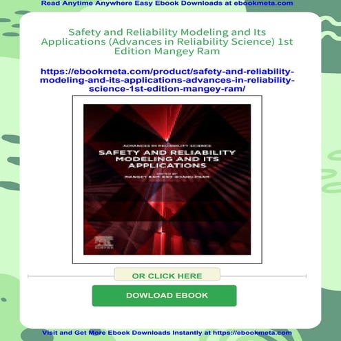 Safety and Reliability Modeling and Its Applications (Advances in Reliability...