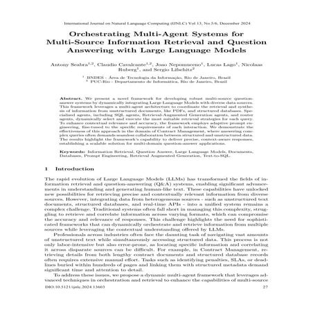 Orchestrating Multi-Agent Systems for Multi-Source Information Retrieval and ...