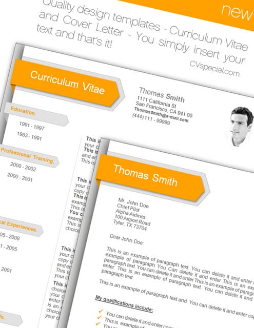 CV and Cover Letter Templates | PDF