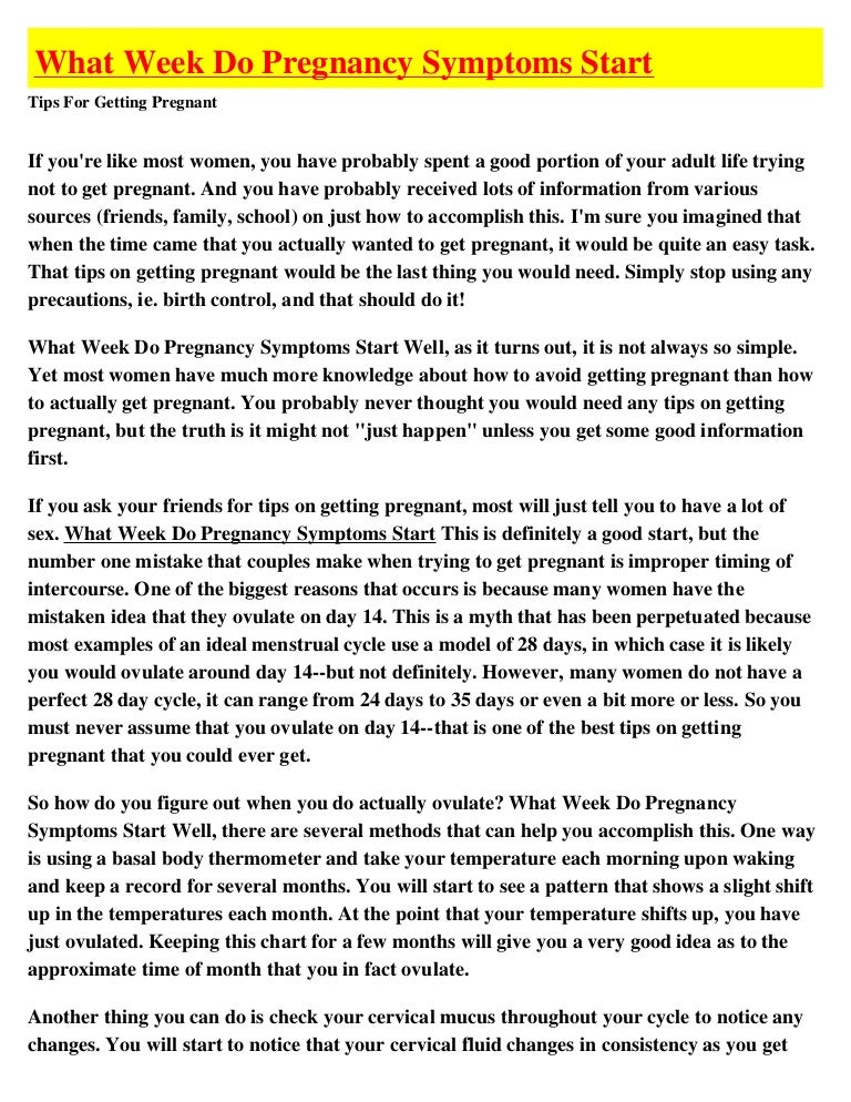 14 Major Signs And Symptoms Of Pregnancy