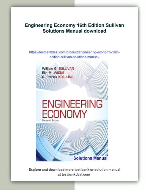 ENGINEERING ECONOMY WILLIAM SULLIVAN PDF visual data 4